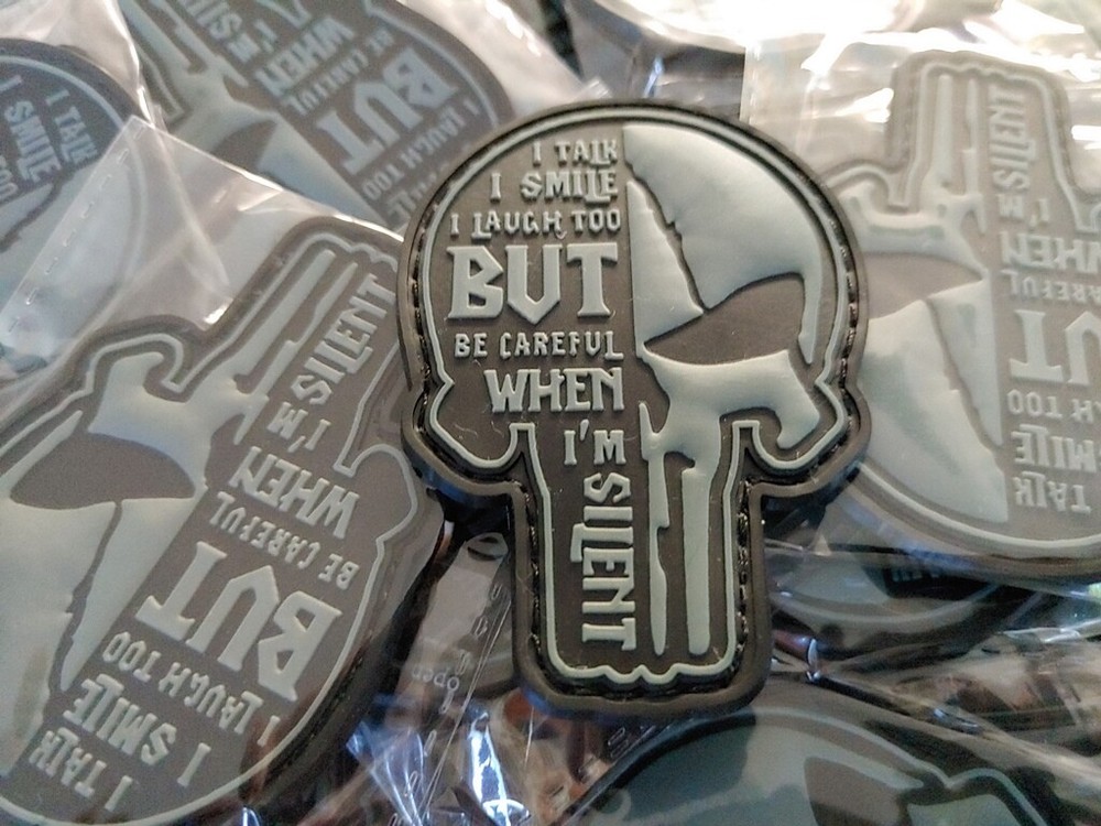 MORALES SILENT SCULL - PUNISHER - 3D PVC PATCH - LOW VISIBILITY