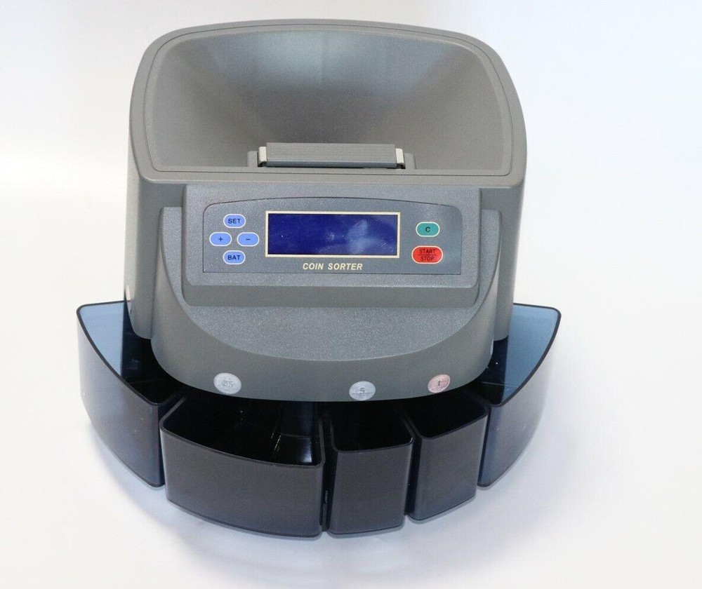 Electronic Automatic American Coin Count & Sort Machine Coin Counter Sortor 110V