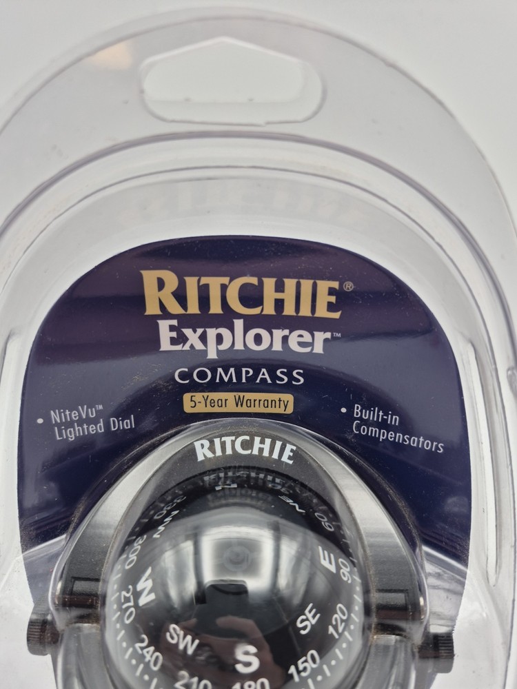 RITCHIE Explorer Compass B-51 Black Bracket Mount Boat Navigation New Sealed