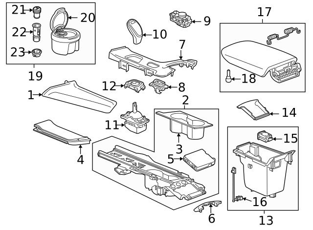 Genuine GM Shift Panel 84870403