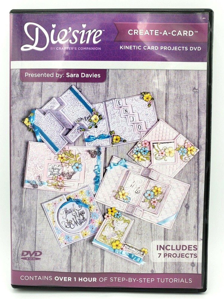 Die'sire Create-A-Card DVD ~ KINETIC CARD PROJECTS ~ Includes 7 Projects