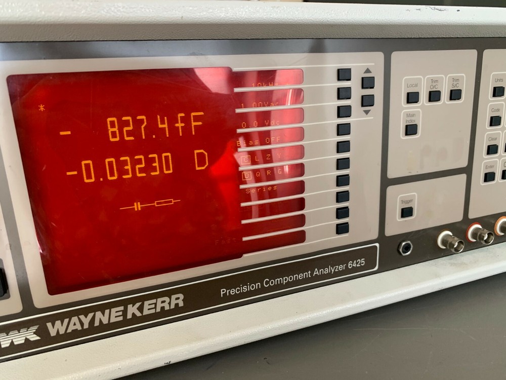 WAYNE KERR 6425 PRECISION COMPONENT ANALYZER w/ Kelvin clip (LCD missing pix)
