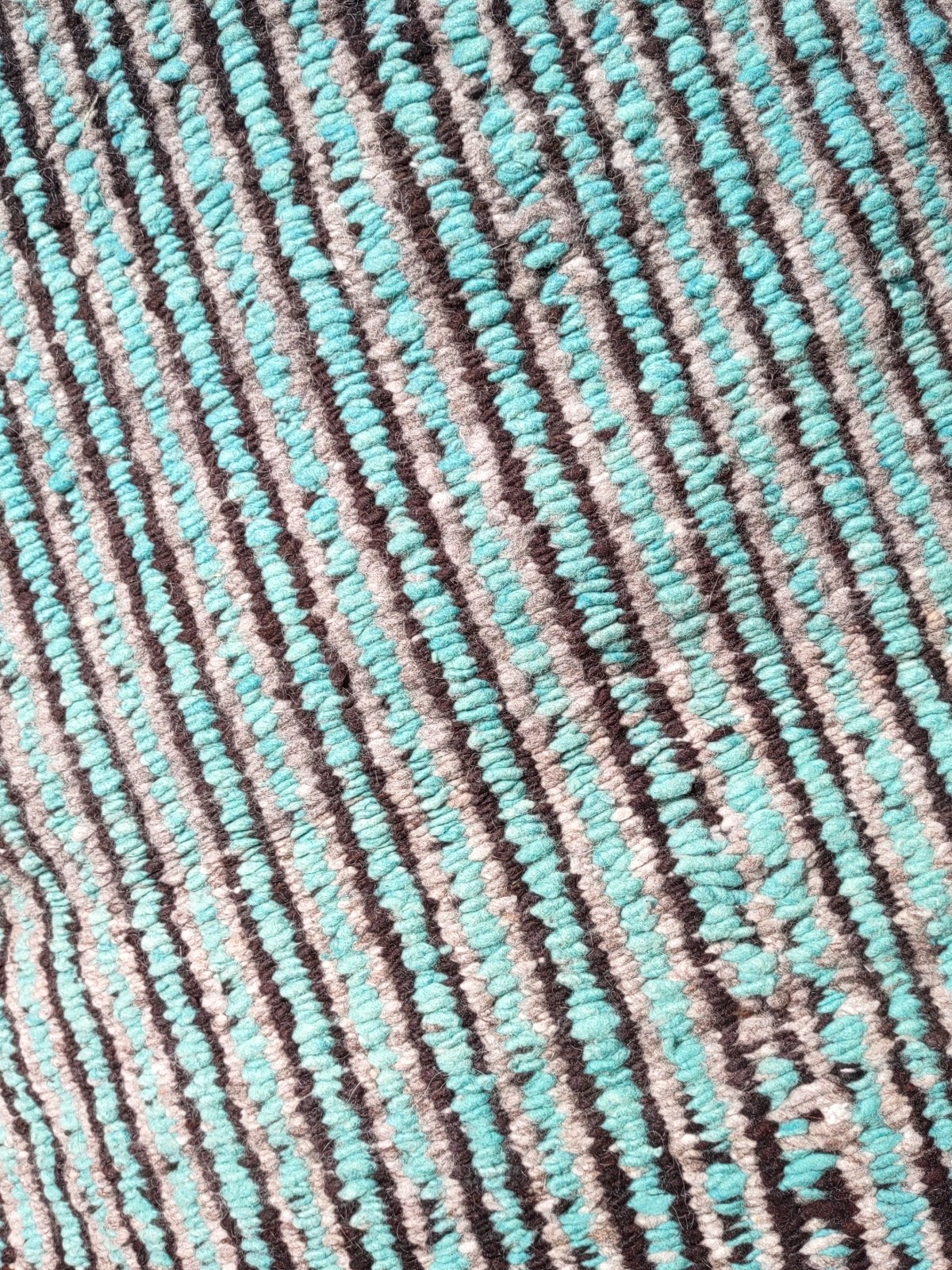 Navajo Rug Antique Native American Indian Twill Weaving Textile 1910 62 x 30