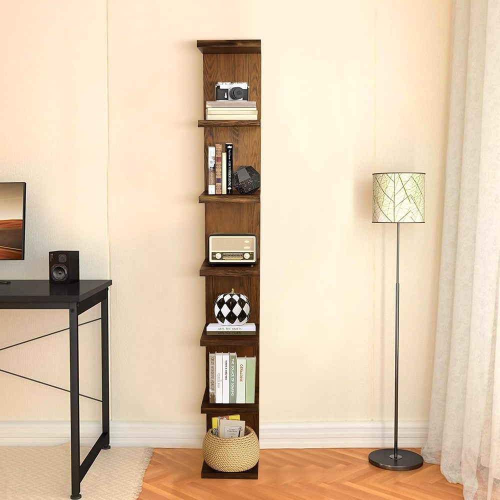 Lack Wall Shelf Display Floating Shelf Solid Wood 7Tier Dressing Room Wall Mount