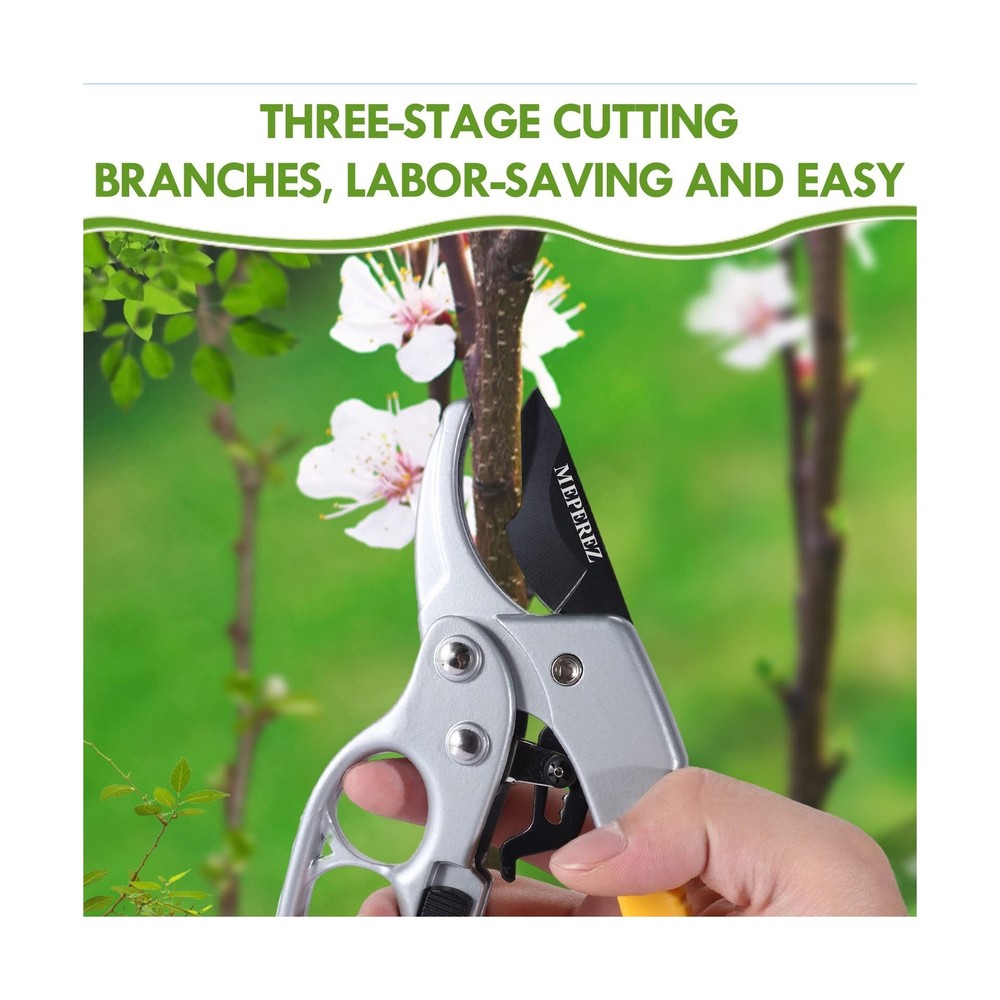 Ultra Sharp Germany Steel Pruning Shears - Cuts 3X Easier, Ergonomic Design -...