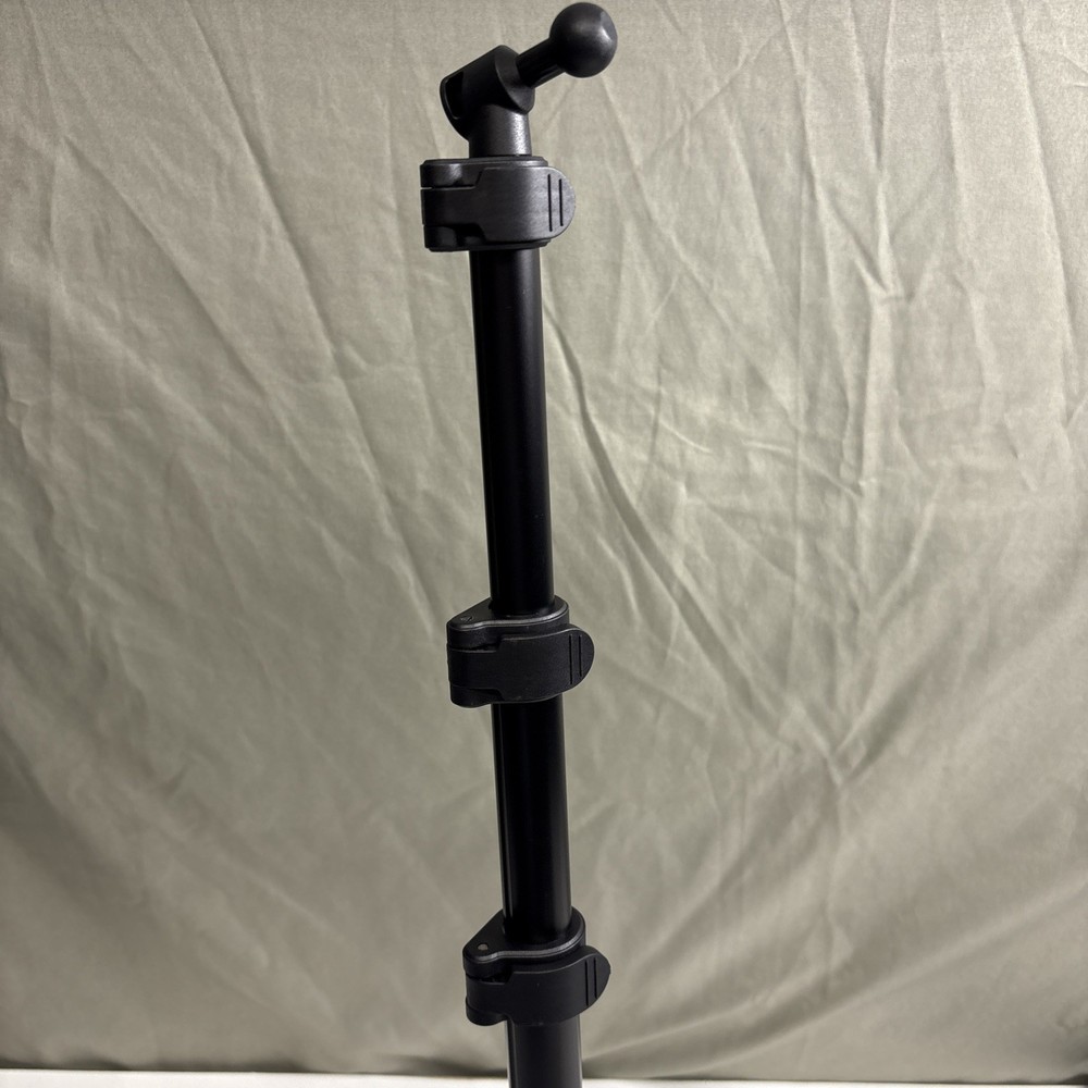 Tablet Floor Tripod Stand Heavy Duty Multiple Angles Adjustable Height Black
