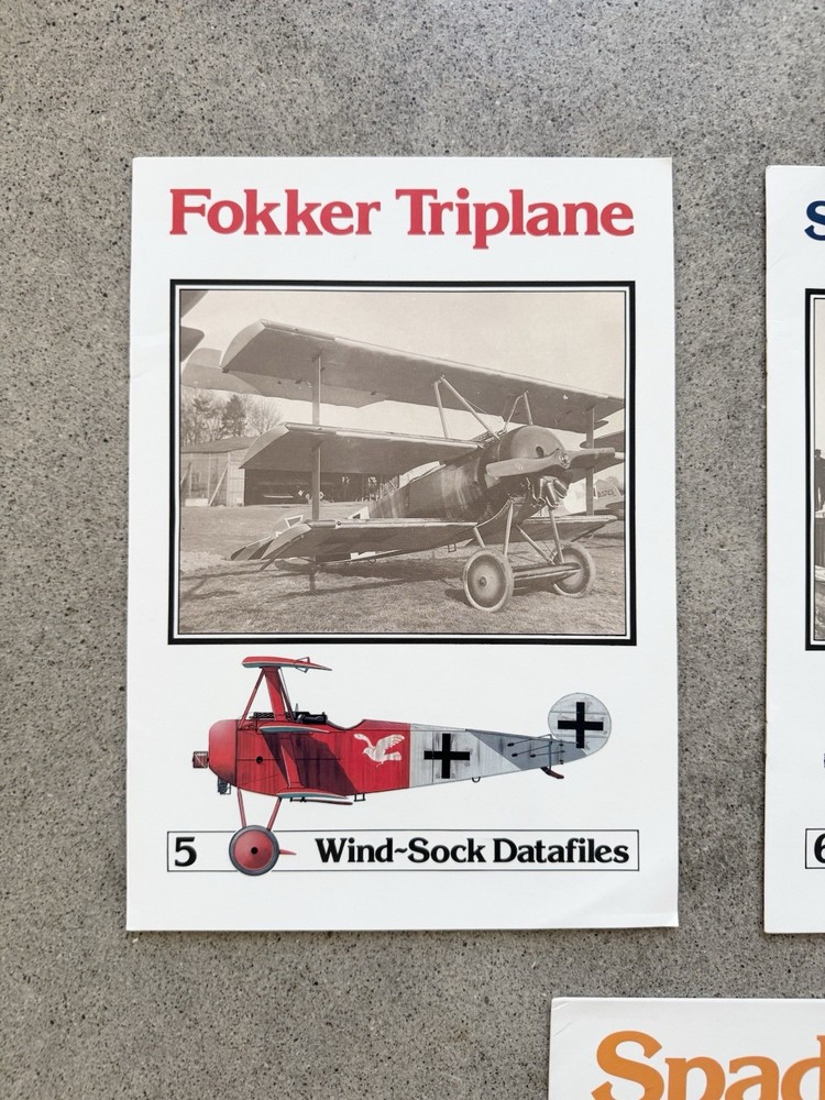 Windsock Datafiles Early WWI Aircraft Issues #5-8 & #37 technical drawings