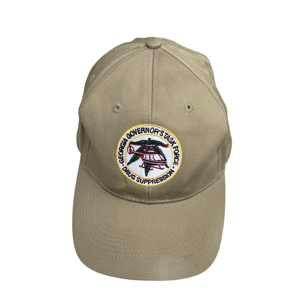 Georgia Governor's Task Force Drug Suppression Unit Patch Baseball Hat Tan Dad