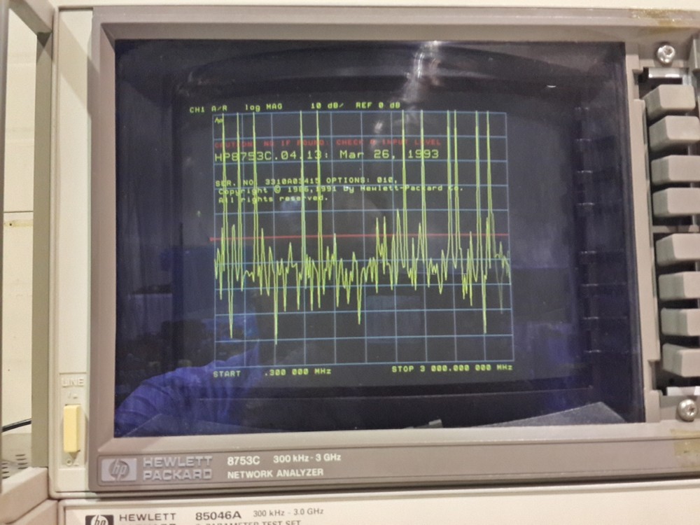 Used HP Agilent 8753C Network Analyzer with 85046A S-Parameter Test Set