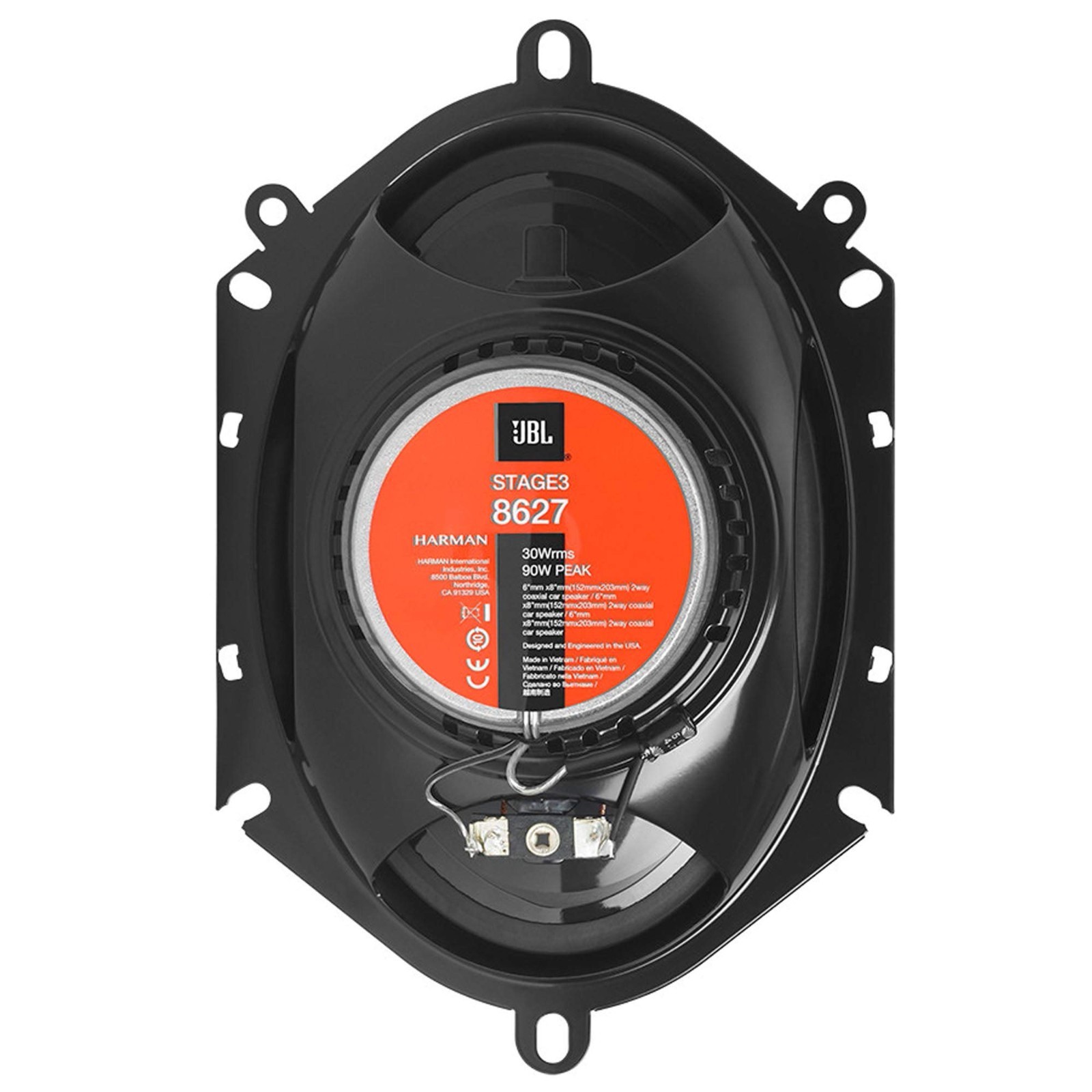 JBLStage3 8627 6" x 8" Front & Rear Car Speakers for 1994-2014 Ford Mustang