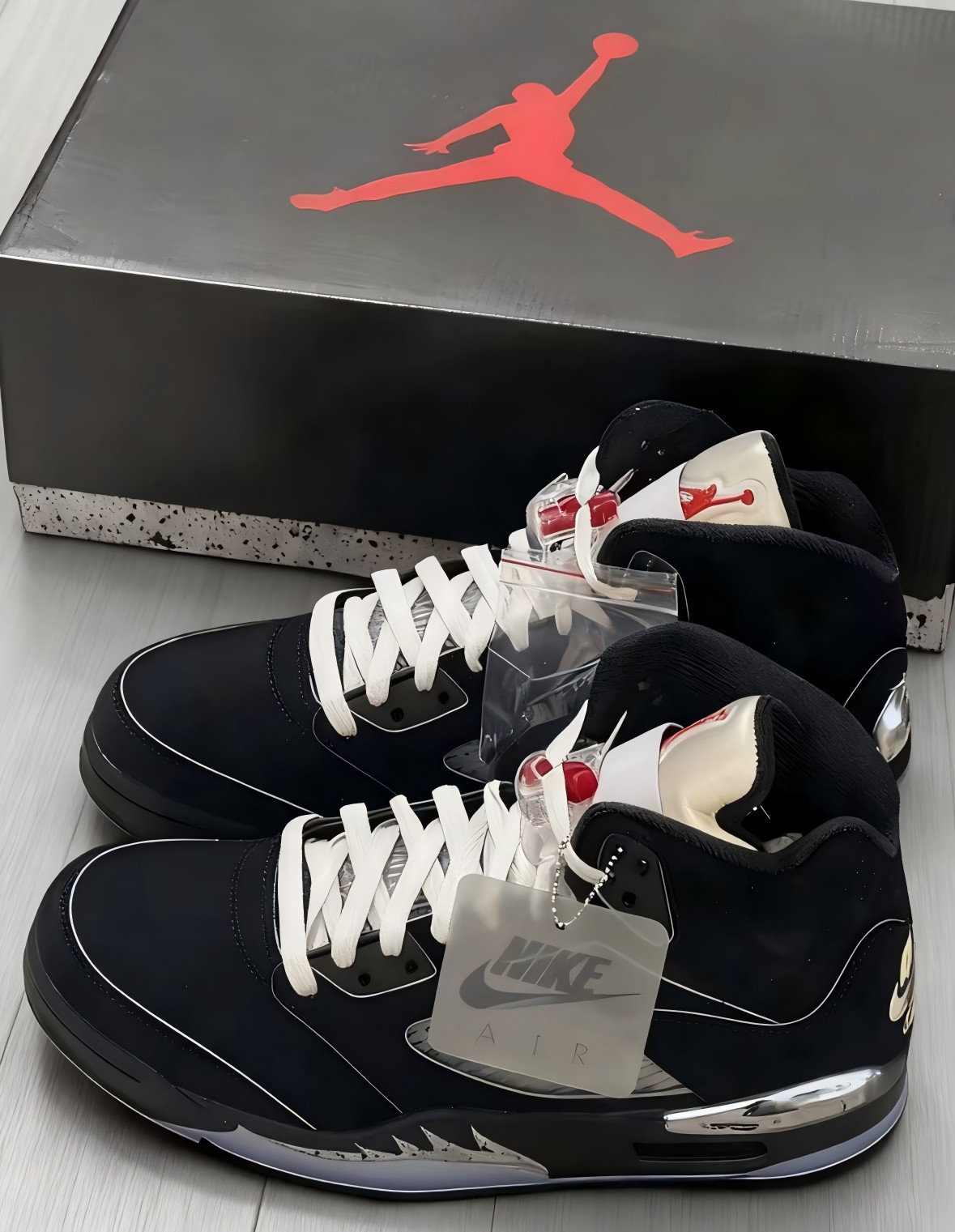 Jordan 5 "BLACK METALLIC REIMAGINED" Men's Basketball Shoes High Top