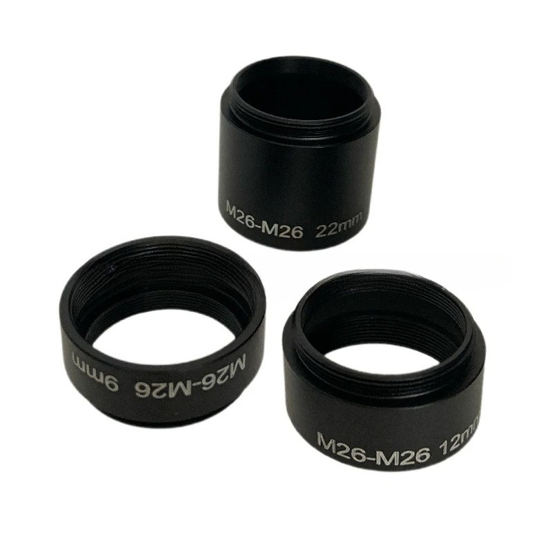 M26 Microscope Objective Lens Adapter Ring M26 x 0.706 Lenses Extender Adaptor