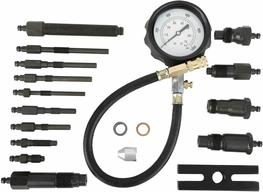Diesel Engine Cylinder Compression Tester Pressure Test Tool Kit Direct Indirect