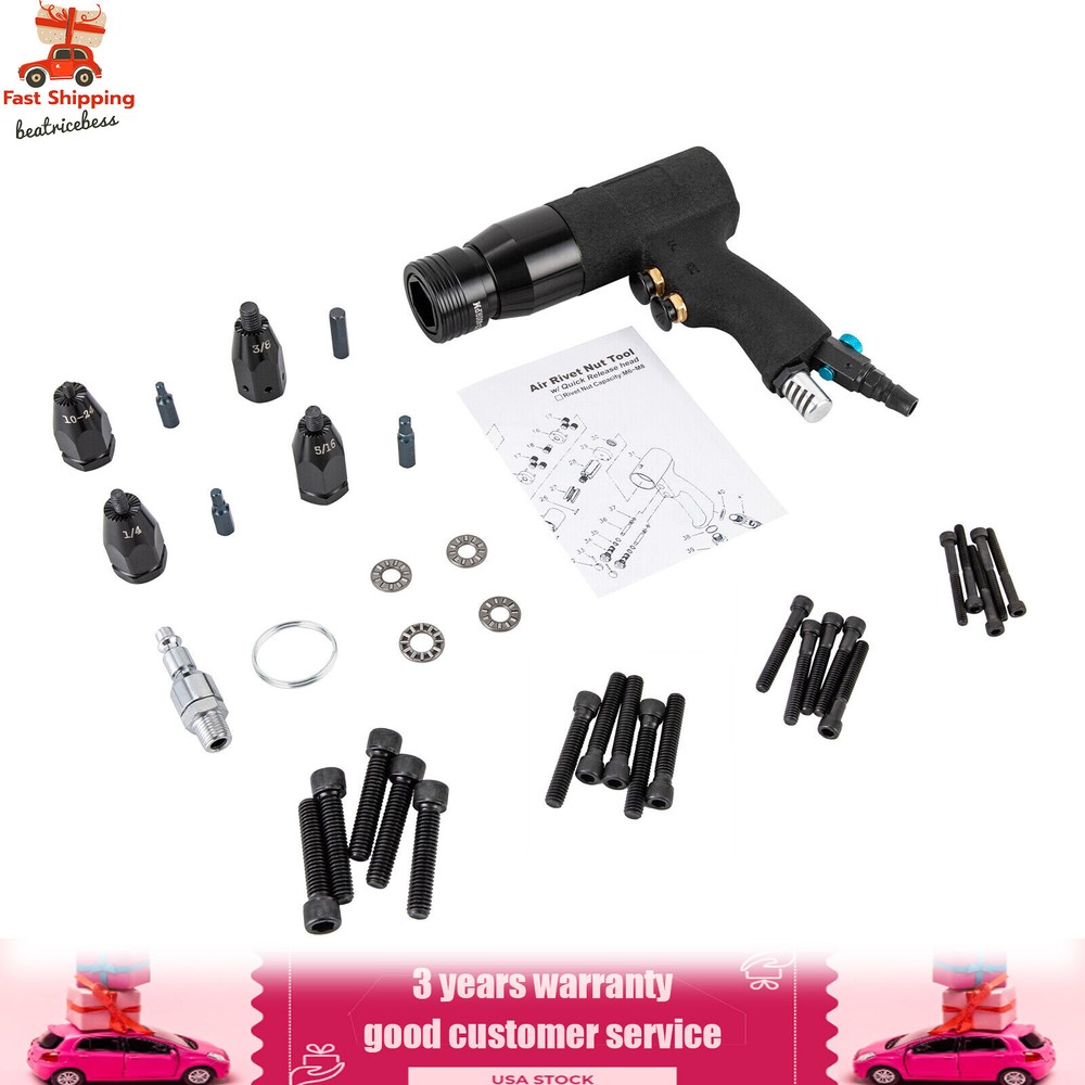 Pneumatic Rivet Nut Gun Rivet Nut Pull Setter Tool Professional Riveting Machine
