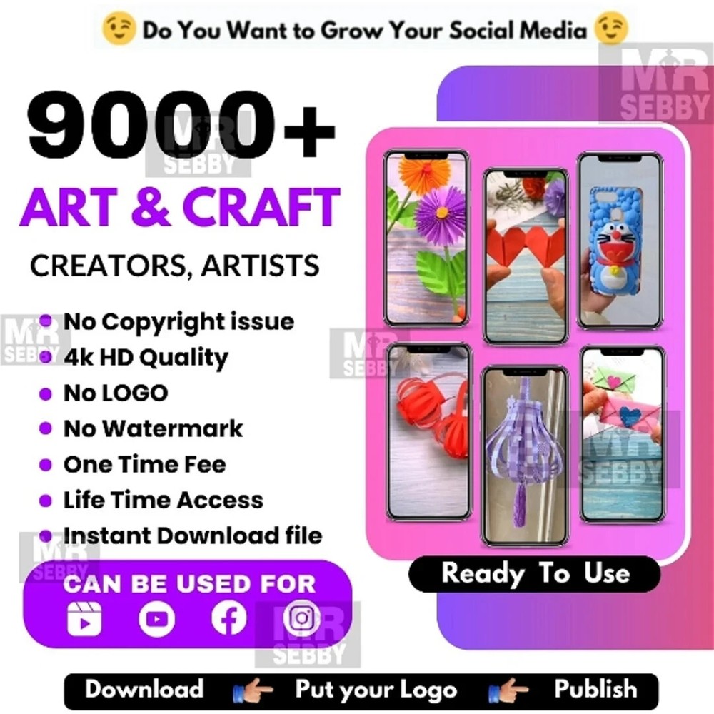 9000+ ART & CRAFT REELS