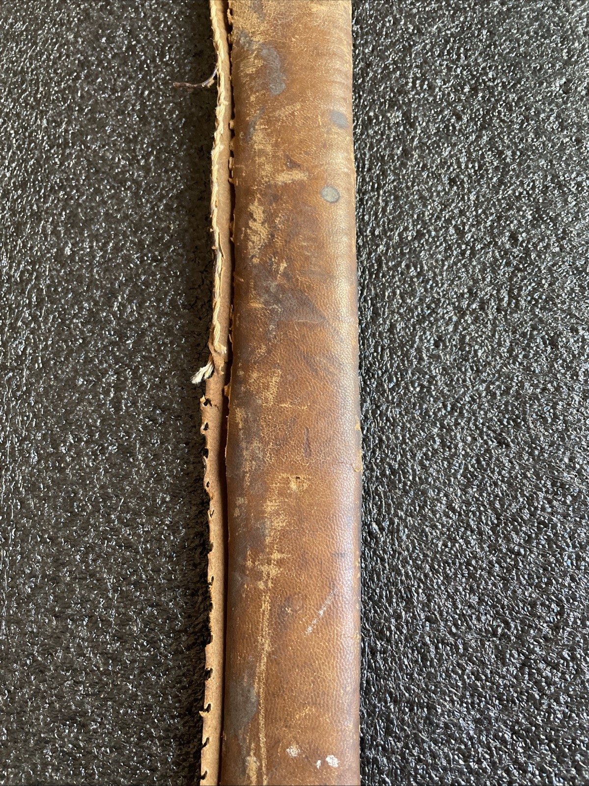 ORIGINAL WWII WW2 JAPANESE SWORD LEATHER SCABBARD COVER FOR PARTS OR REPAIR