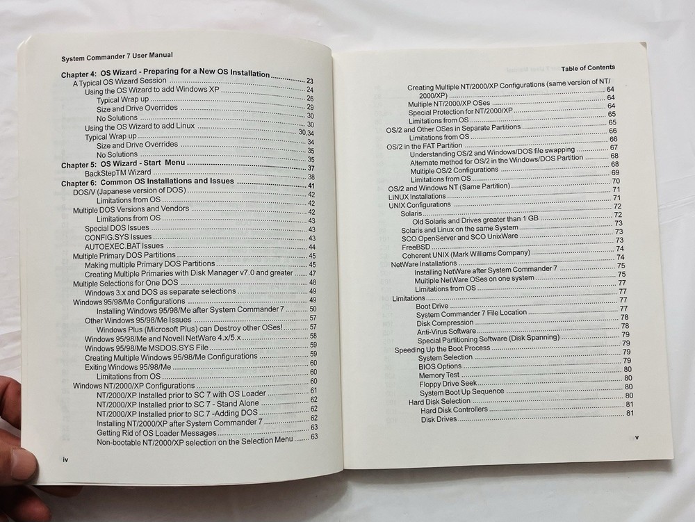 System Commander Version 7 User Manual VCOM Partitioning Guide Windows Linux PB