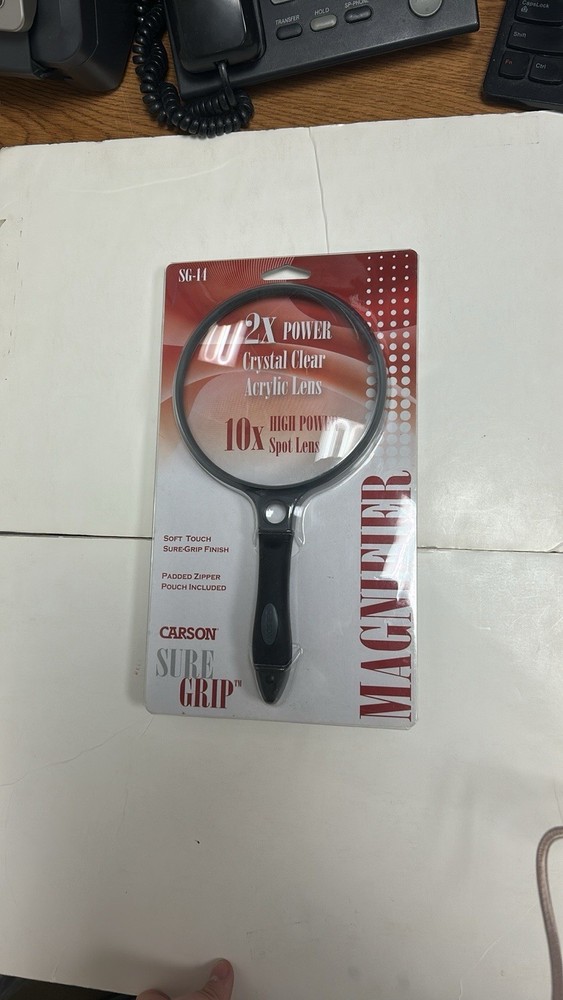 Carson Sure Grip Handheld Magnifier SG-14