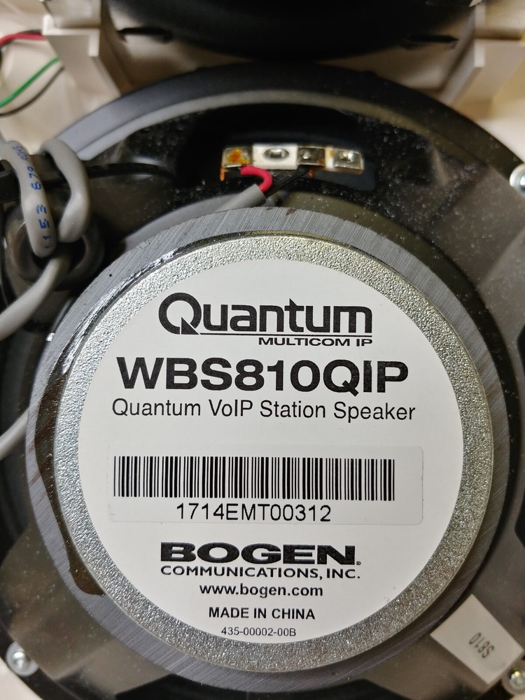Bogen Quantum WBS810QIP VoIP Station Speaker