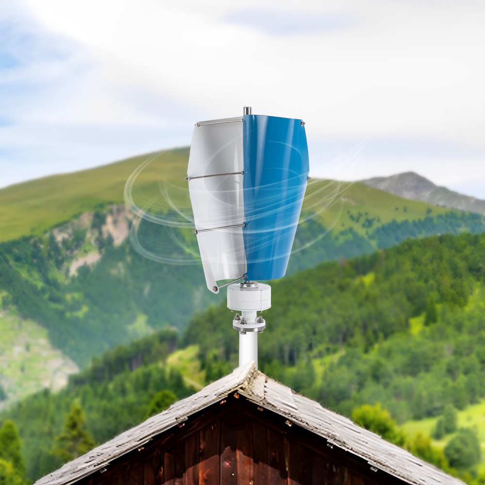 Vertical Axis Wind Turbine Generator 12V with Controller Home Windmill Kit 100W