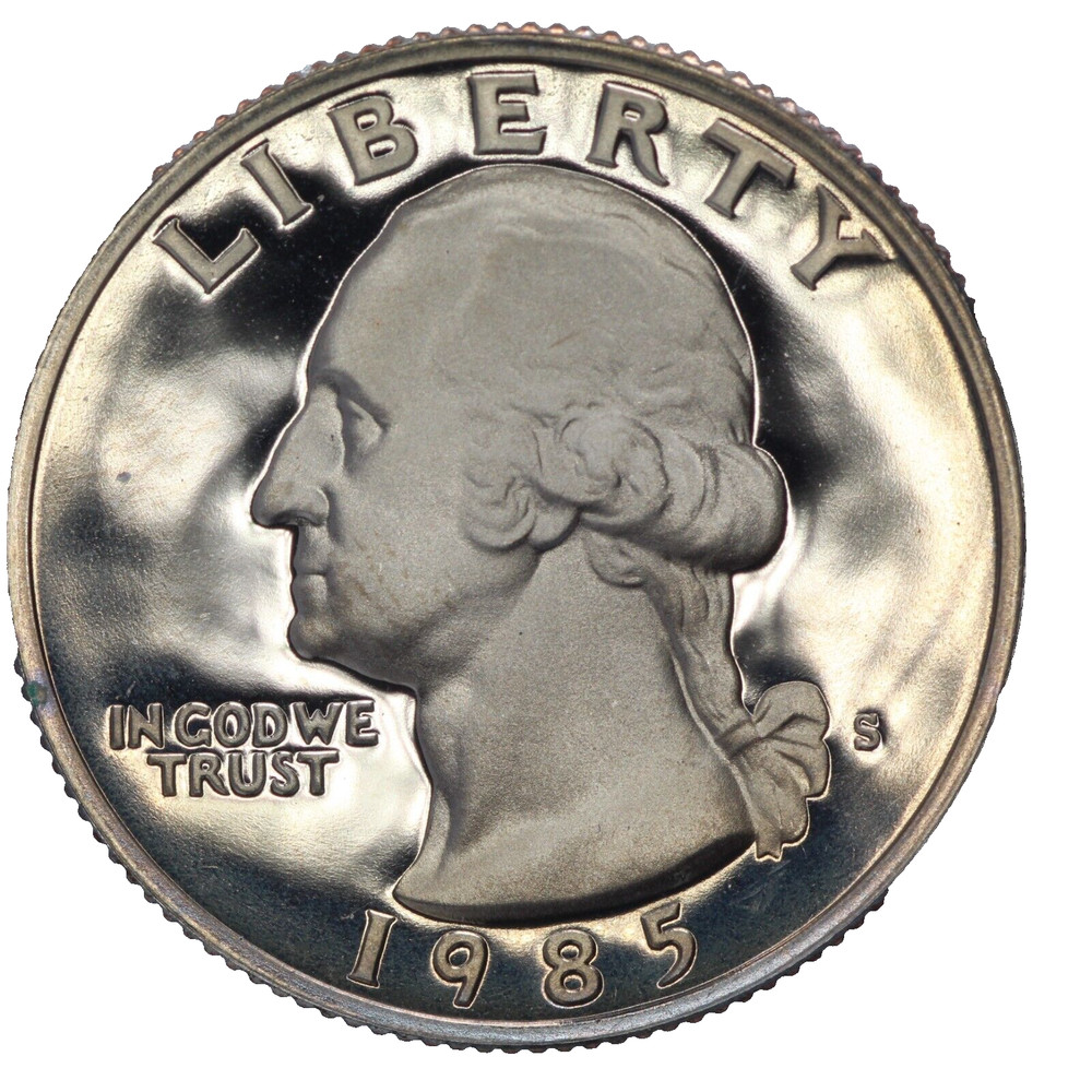 1985 S CLAD Proof Washington Quarter UNCIRCULATED
