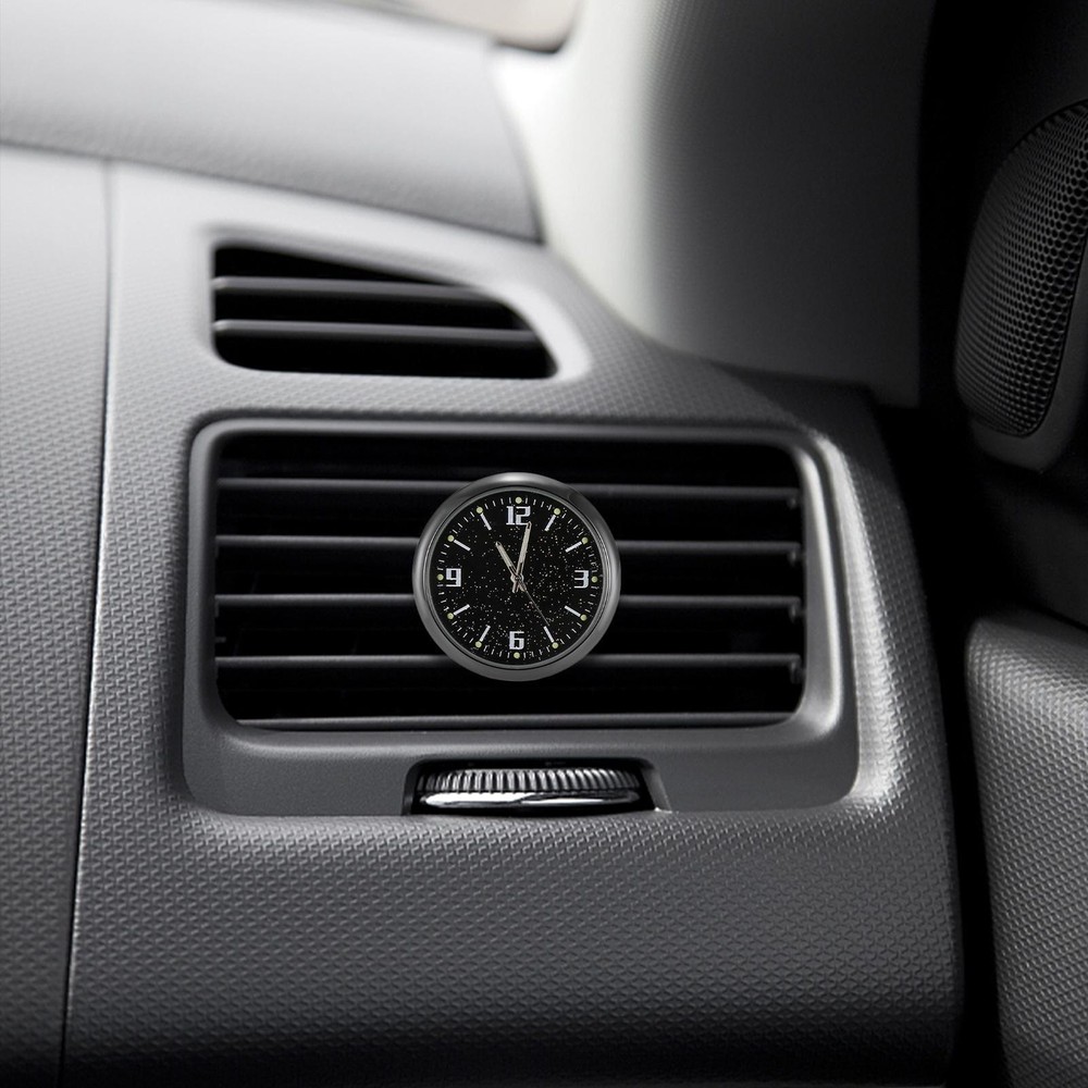 Car Dashboard Clock Mini Tiny Analog Clock Watch For Vehicle Stick On Clock