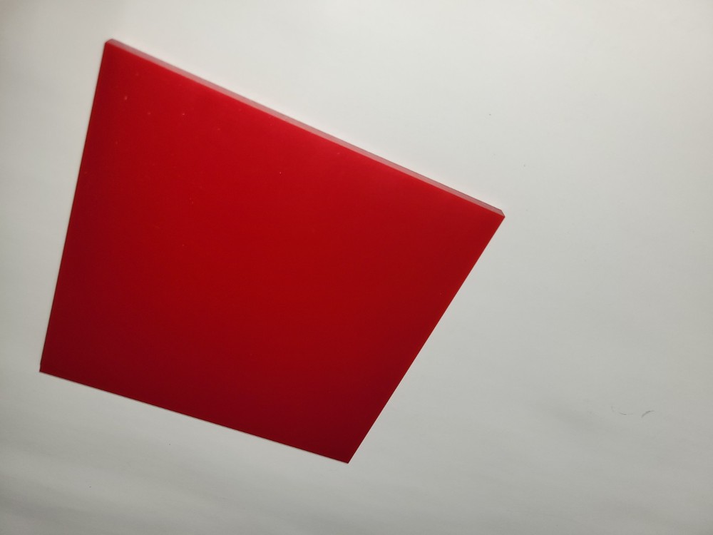 1/4" x 6" X 6" URETHANE / POLYURETHANE 95 A RED SHEET, ELASTOTUFF