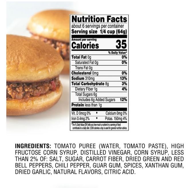 (6 pack) manwich Original Sloppy Joe Sauce, Canned Sauce, 15 oz