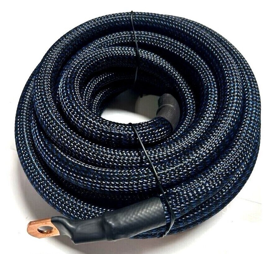 1/0 AWG Gauge Custom Snakeskin Battery Power Ground Wire Stranded OFC Copper LOT