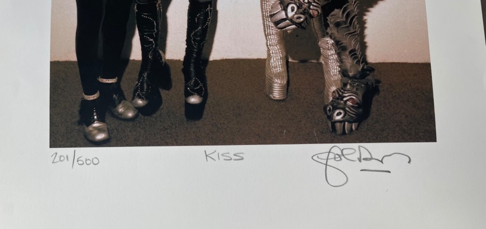 1976 KISS John Rowlands Signed & Numbered Photo Varsity Stadium Destroyer Ace