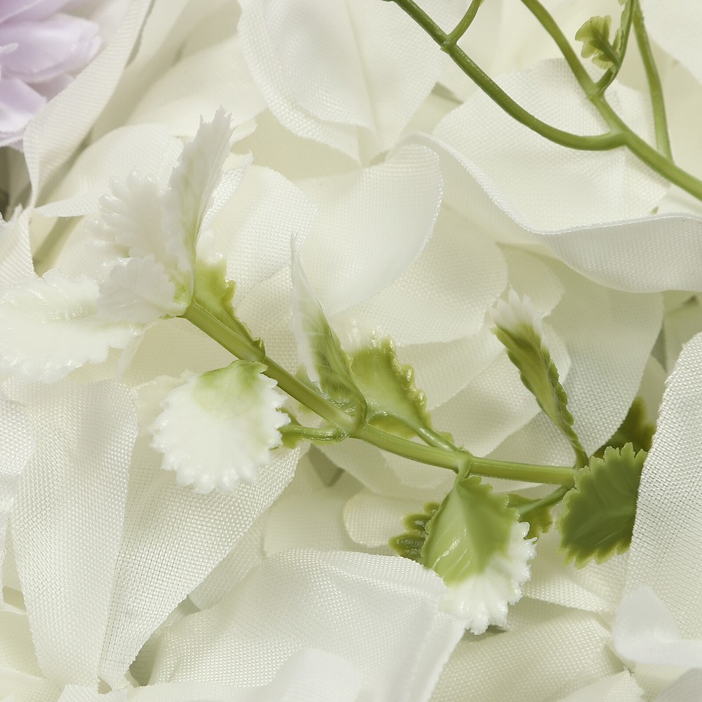 3D Flower Wall Panel-12pcs Artificial Flower Wall Background Silk Rose Wedding
