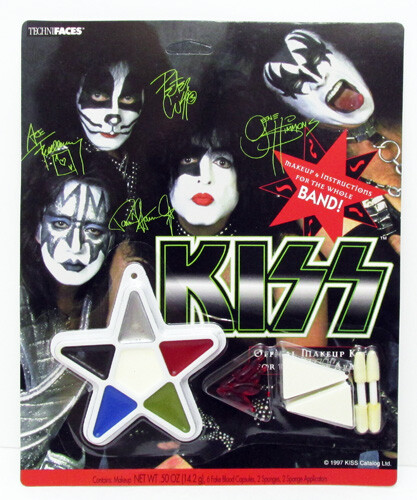OFFICIAL MAKEUP KIT FOR KISS ARMY WHOLE BAND ACE GENE PAUL PETER HALLOWEEN MINT