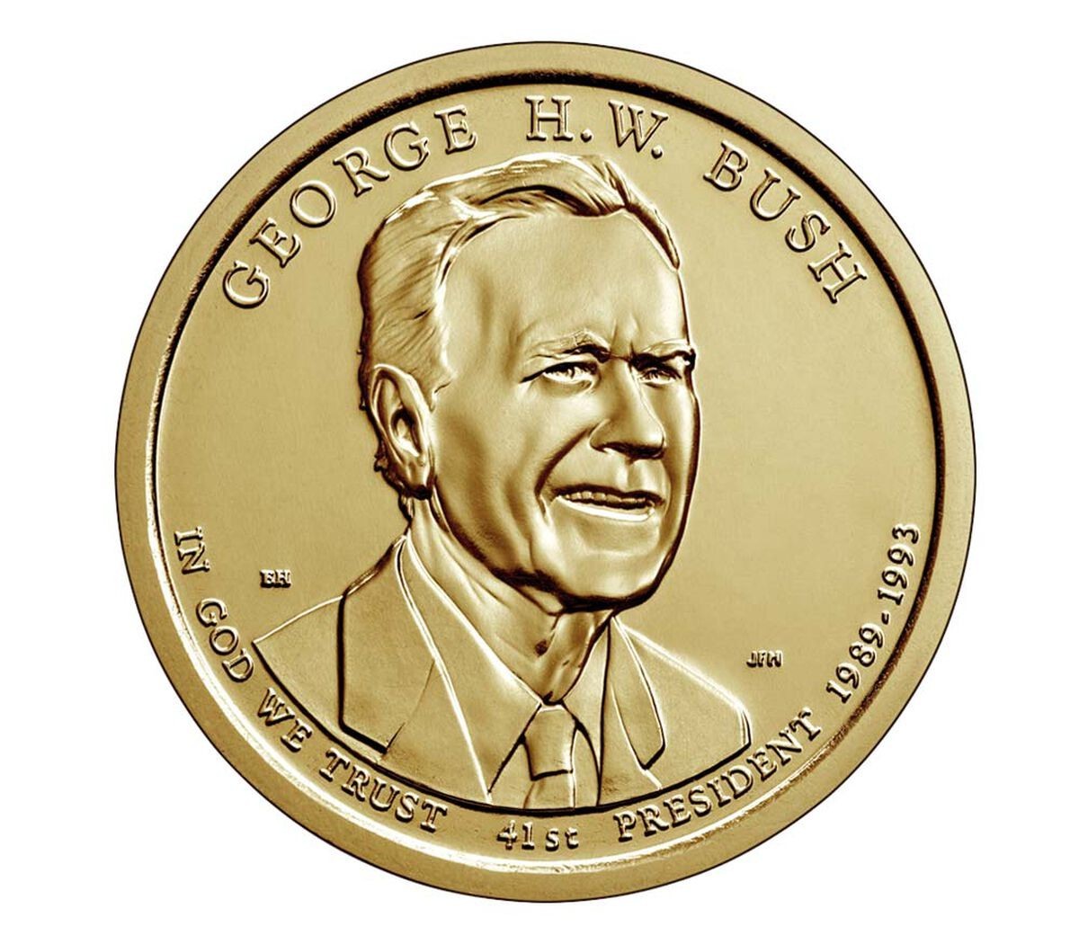 2020-D George H.W. Bush Presidential Dollar Coin Brilliant Uncirculated