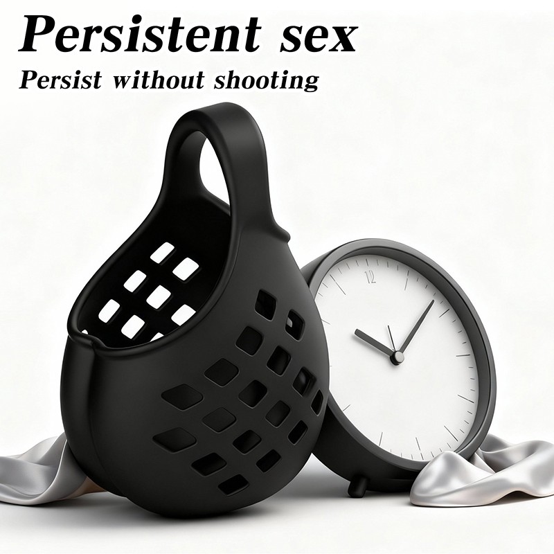 Ball-Stretcher-Enhancer-Squeeze-Scrotum-Testicle-Silicone-Ring-Delay-Ejaculation