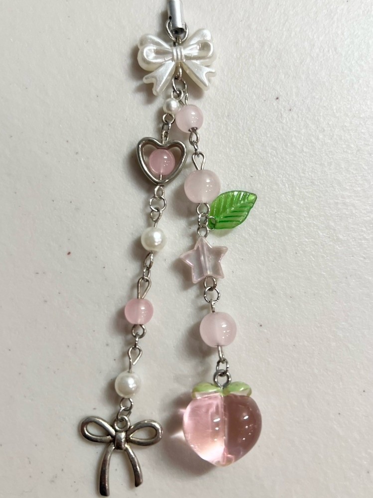 Peach Phone Charm