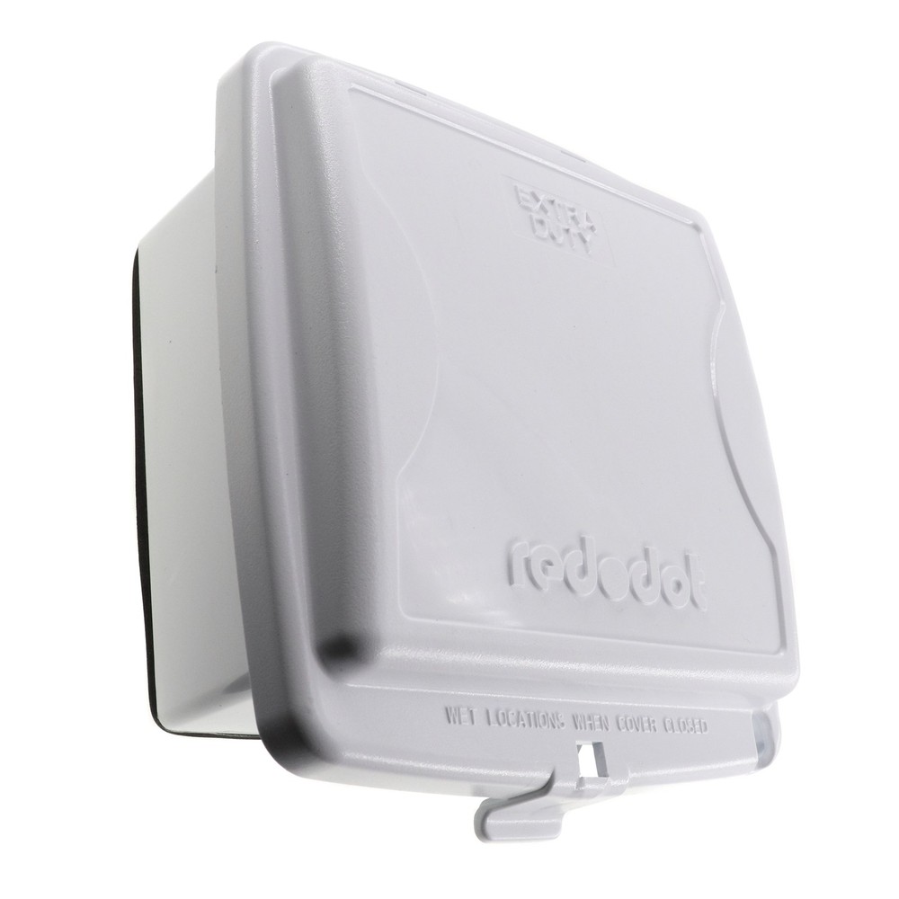 RED DOT 2CKPM-W WHILE-IN-USE WEATHERPROOF OUTLET BUBBLE COVER, WHITE (4-PACK)