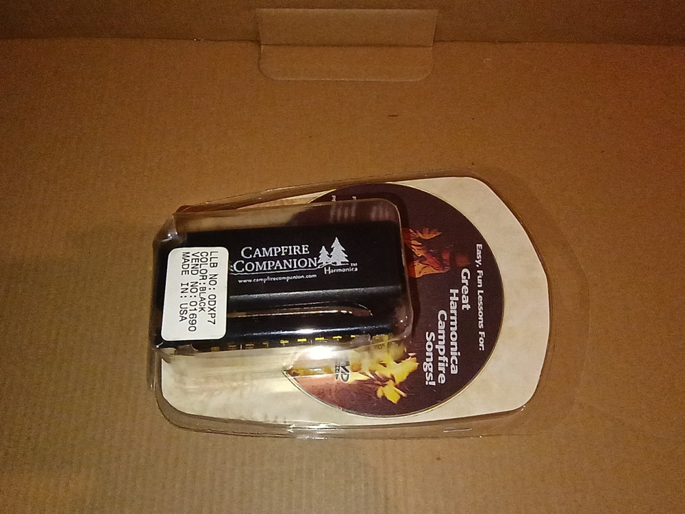Campfire Companion Harmonica Black Case NEW.