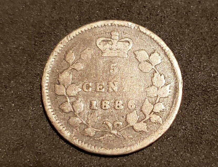 1886 Canada Silver Five Cents