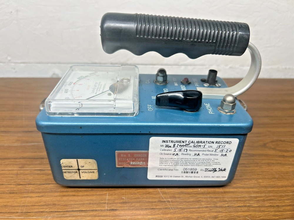 WM B Johnson Model GSM-5 Survey Meter