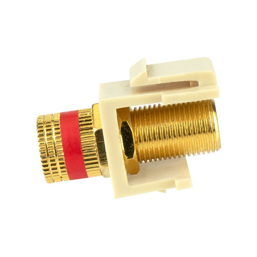 Skywalker Keystone Audio Binding Post Insert (Red Band, Ivory)