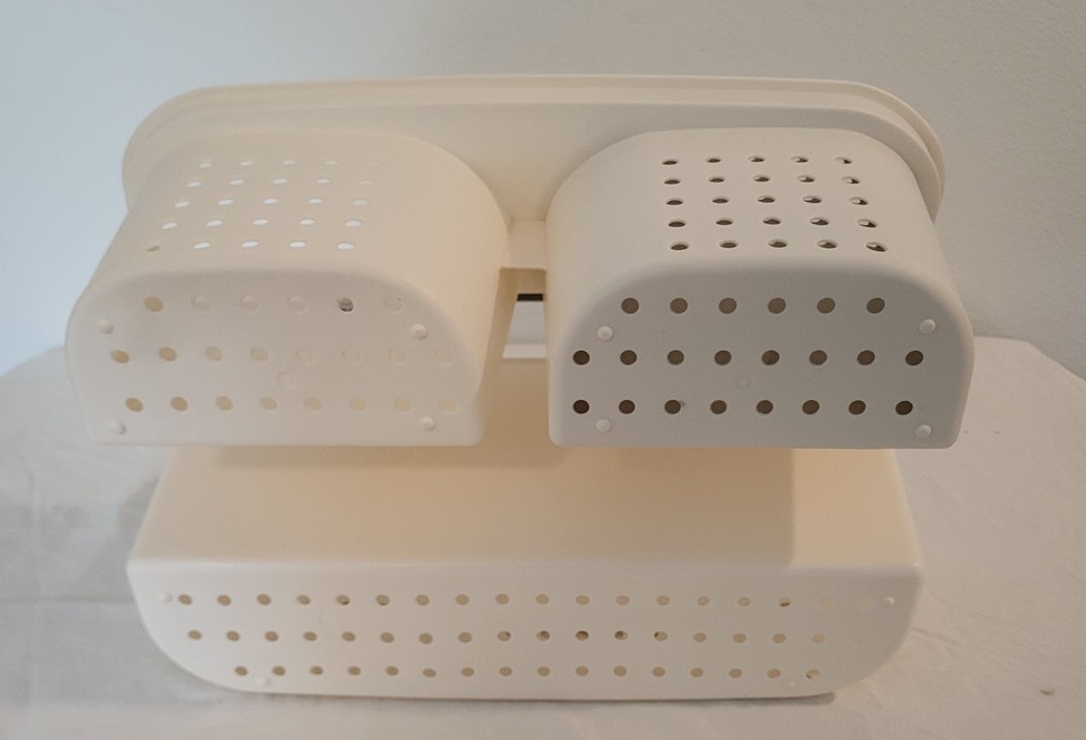Room Essentials 2-in-1 Shower Caddy for Dorm Beige Polypropylene
