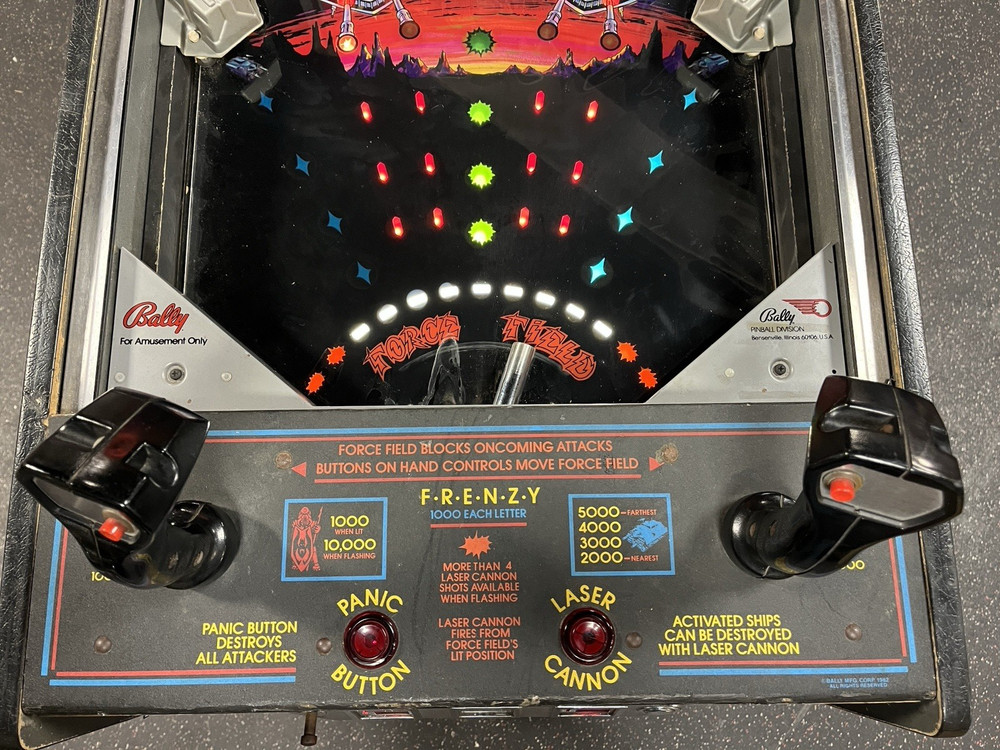 1982 RAPID FIRE ARCADE MACHINE PROF TECHS PLAYS GREAT