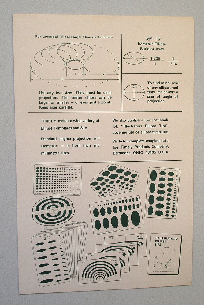 Four Plastic Circle & Ellipse Templates for Drafting - ALL IN GREAT CONDITION!