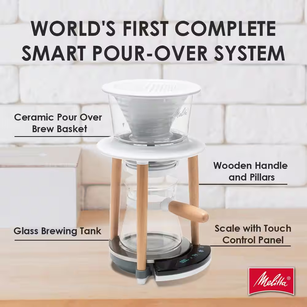 Senz V 2-Cup Pour-Over White Coffee Maker