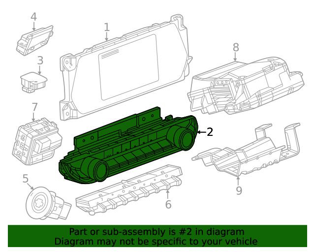 Genuine GM Dash Control Unit 86516187