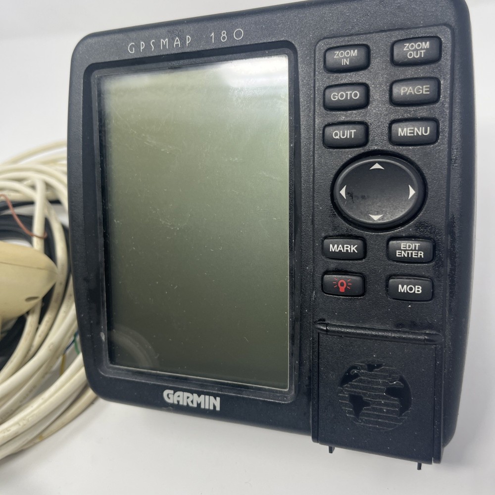Garmin GPSmap 180 Chartplotter GPS Unit W/ Accessories Untested