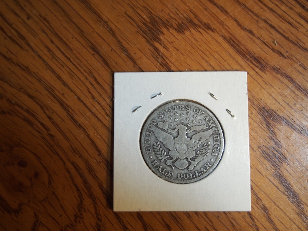 `1910 Barber Half, good + condition, 90 % silver