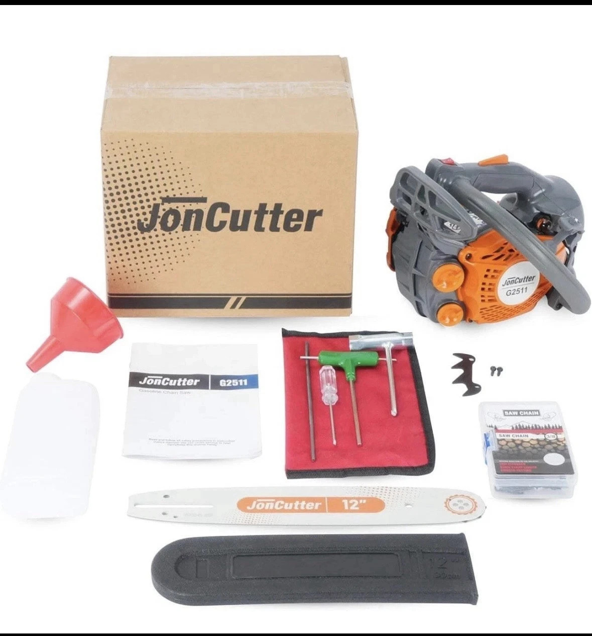 JonCutter 25CC Power Head G2511 Gasoline Chainsaw With 12in Bar & Chain