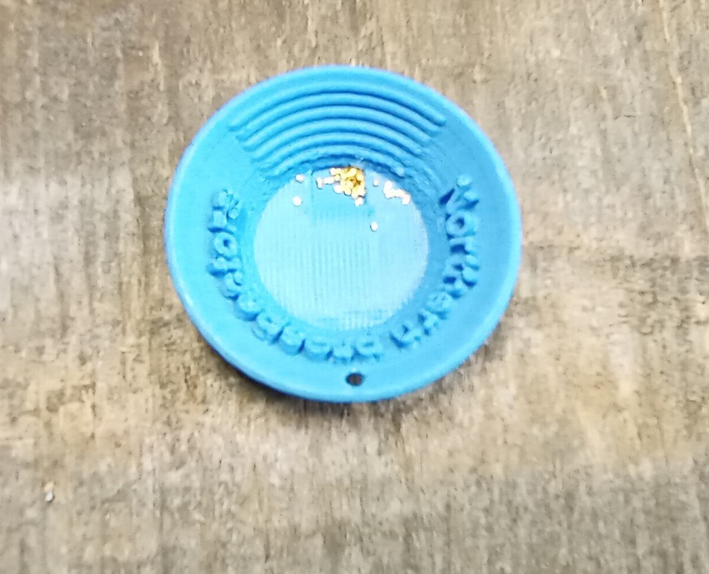 Micro Gold Pan Keychain Collectible