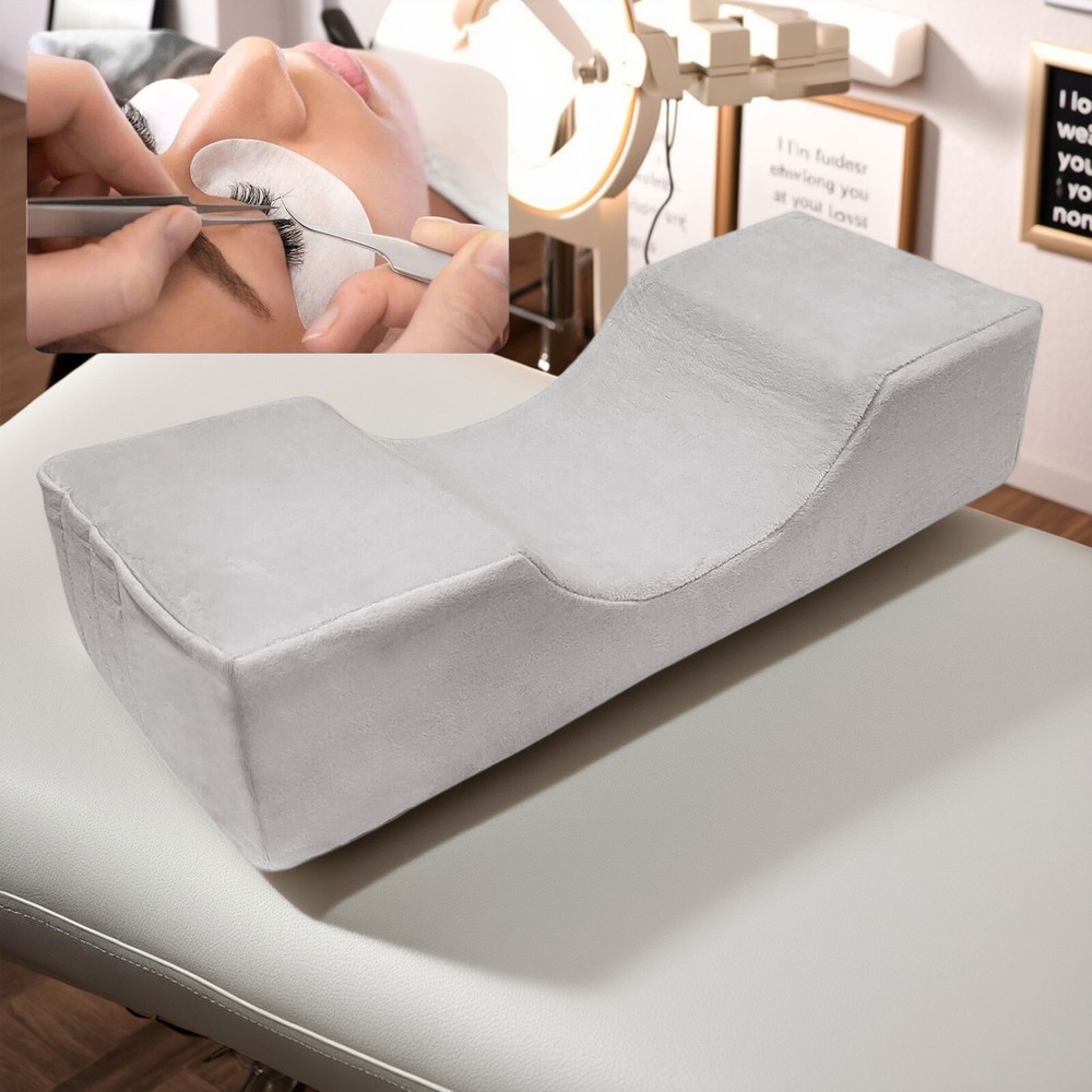 Professional Eyelash Extension Pillow with Side Storage, Comfort Memory Foam